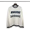 Designer tröjor Retro Classic Fashion Cardigan Sweatshirts Men tröja brev broderi rund hals bekväm jumper 2238