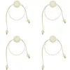Dekorativa figurer servettringar handgjorda pärlhållare med rep tassel bordsdekor för matpartibröllop