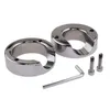 NXY Cockrings Metall Heavy Cockring Clamp Männliches Keuschheitstraining Gerät Stahl Hahn Ring Bondage Scrotum Stretcher Sperma Sex Spielzeug für Männer 240427