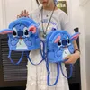 Kawaii anime blue rose peluche poupée sac à dos pour enfants mignon caricaturé ange ange holiday cadeau de Noël doux cadeau