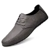 Sapatos casuais verão para homens Microfiber couro apartamentos leves mocassins plus size 38-47 calçados macios