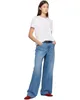 Frauen Jeans 2024 Herbst und Winter High Taille Wide Leg Classic Casual Hohosers Frauen