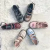 Casual Shoes Luxury Lovely Feminine Lolita Round Head Sweet Student Big Uniform JK Low Heel Bow Buckle Kawaii Anime Women's