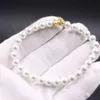 Pure Gold Beacelet for Women 3D Hard Gold Lucky Pixiu Baby With Natural Jade Pearl Pärlor Real 24K Yellow Gold Armband-1PCS 240422