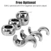 Nxy Cockrings Vatine Cock Lock Ring Testis Weight Stretchers Penis Trainer Restraint Stainless Steel Sex Toys for Men Scrotum Pendant Ball 240427