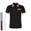 T-shirts voor heren geborduurd Nieuw heren Polo shirt modieus casual solide kleur t-shirt top neppakpakontwerp comfortabel en ademende J240426