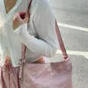 24SS Women's Pink Frosted PU Tote Bag Handbag Women's Handbag Shoulder Bag Crossbody Bag Backpack Makeup Bag Purse Shopping B Ouvi
