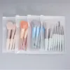 8pcs spazzole per il trucco portatili impostati con occhio facciale per occhiali per occhiali per occhiali pettine per ciglia Spoolies Fondazione Maschera in polvere Strumenti per la bellezza per la bellezza