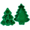 Stampo 6 cavità in silicone panetteria bestiame fai da te stampo cioccolato alberi di natale per neve regali strumenti da forno