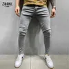 Jeans masculinos masculinos pretos jeans apertados jeans de alta qualidade Casual calça de jeans apertados jeans Hip-hop Roupes Cotton Denim TrouserSl244