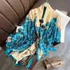 SHAWLS 2024 NIEUW LUXury Brand Silk Scarf Women Animal Print Muffler Shawls Wraps Scarves Hijab Bufanda Foulard Female Bandana 180*90cm D240426