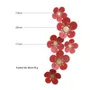 Party Decoration 6 PCS Set Pappersblomma Bröllopsfönster Layout Chen Mei Wall Red Flowers