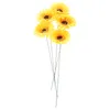 Dekorativa blommor 5 PCS Garden Decoration Stake Sunflow