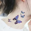 Татуировка переносит водонепроницаемый временный наклейка с татуировкой бабочка подделка тату