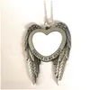 Pendant Necklaces Sublimation Fashion Jewelry Blank Wings Car Hanger Transfer Printing Consumables Drop Delivery Pendants Dhg4G