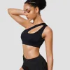 BRAS Women Sports BH Push Up Fitness Bras One Shoulder Sock Proof Yoga Bh Black White Yoga Running Bra Sexig Vest