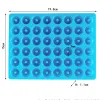 金型ミニドーナツパン金型48キャビティベーキングトレイ型のための小さなシリコンドーナツ型マフィンドーナツケーキビスケットベーグルを作る