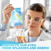 Oczy oczy przezroczyste okulary bezpieczeństwa okularowe okulary dla mężczyzn kobiety odporne na uderzenie Ochrona oka na pracę, laboratorium (10pcs)