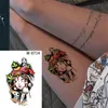 Tatuaż transfer Wodoodporna tymczasowa naklejka na tatuaż kolorowe gwiazdy księżyc tatuaż flash tatuaż ramię 240426