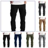 Męskie spodnie 2024 Nowy europejski i amerykański duży rozmiar wiosenny/lato męskie spodni Młodzieżowe ubrania robocze Spodnie Multi Pocket Straight Leg Pantsl2404