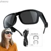 Sonnenbrille Herren Smart Sonnenbrille Offene Kopfhörer Wireless Sonnenbrille Smart Sonnenbrille mit Lautstärke auf und ab Musik und Sprachkontrollexw