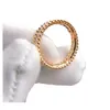 Marque van kaléidoscope bord perlé anneau de diamant complet femelle v épaisseur d'or 18k de haut niveau brillant ciel étoiles et anneaux pour femmes