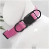 Dog Training & Obedience Collars Innoexplore Solid Waterproof Pvc Collar For Small Medium Large Dogs Teddy Keji Pitbl Bldog Beagle Pet Dh3Gu