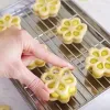 Formar Nya Jam Sandwich Flowers Cookie Cutter 3D Birthday Biscuit Forms PRESSABLE Fondant Stamp New Year Cakes Decor Baking Supplies