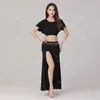 Stage Wear Belly Dance Dessen Lange rokset 2024 Sexy pak Modern Performance Oriental Costume Women Dancer Outfit