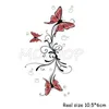 Tattoo Transfer tillfällig tatuering klistermärke Flower Small Red Spider Snake Lily Waterproof Fake Tatto Flash Hand Body Art Tatoo for Woman Girl Kid 240426