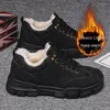 Casual Shoes Winter Anti Slip Men Plus Velvet Thick Warm Low-top Ankle Boots Sneakers Cold-proof Comfortable Sports Shoe