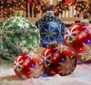 Party Decoration 60cm Christmas Balls Tree Decorations Gift Xmas New Year Hristmas för hemma utomhus PVC Uppblåsbara leksaker XXA083924696