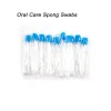 Tandborste 100 st/pack rengöring mun oral vård Medicinsk användning FOAM Svamp Stick Steril Dental Swabbsticks engångsborstning Tandvattor