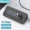 Phixero USB 3.2ドッキングステーションハブ10GBPSスプリッタースイッチドックマルチポートSDカードソケットソケットSOCTER PCラップトップ3.0 240418用GEN2