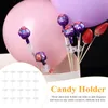 Decorative Flowers Plastic Transparent Chocolate Ball Holder Case Flower Candy Bouquet Truffle DIY Fixed Base For Valentines Day