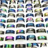 Band ringen groothandel 100 pcs heren gebed in het Engels kruis roestvrij staal mannen vrouwen mode god de sereniteit ringmix kleuren drop de dh6xm