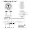 Monitors MBZ085 White Noise Machine Baby Sleep Sound Machine Colorful Night Lights 28 Soothing Sounds with 3.5mm Headphone Jack