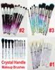 Makeup Brushes Crystal Handle Set 10 PCS Cosmetic Brush Diamond Transparent Kabuki Contour Powder Foundation Brush Concealer Eye S8615348