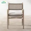 Camp Furniture Outdoor Teak Table And Chair Courtyard Villa Garden Homestay Rattan Waterproof Sunscreen Long