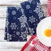 Handdoek Hemel handdoeken Kerstmiskeuken en vaatdoeken Merry Tree Snowman Dish Goinome Red Plaid Truck Holiday Tea