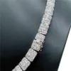 Fabrikspriset Iced Out Jewelry VVS Moissanite Diamond Baguette Cuban Link Chain Necklace Silver 925 Chain Necklace