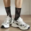 Chaussettes masculines Bassoon sur les bas de la sueur à grande échelle noire à grande échelle