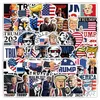 Party -Dekoration diy berühmte Autoaufkleber US -Präsident Trump Graffiti -Abziehbilder für Gepäckgitarrenbecher Motorrad/Roller/Kühlschrank/Skateboard/Helme Aufkleber LT948