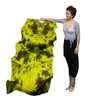Usure d'usure pour colorant à main Veille de soie femme costume de danse de ventre accessoire une paire réel ventilateur de performance florale show accessoires colorés 1,8 m