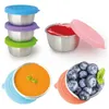 Bento boîtes en acier en acier inoxydable Conteneur de fruits de fruit Boîte de collation petite congélateur de rangement Crisper Outdoor Childrens Fresh Lunch Q2404271