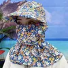 Bandanas Zomer Zon Hoed Gezicht en nek UV Bescherming Beschermende deksel Ear Flap Women hoeden Outdoor Vissen Hunting Wandel vrije vrije tijd