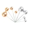 Party Supplies 20pcs Golden Ball Cake Topper Birthday Cupcake For Decoration