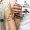 Trasferimento di tatuaggi 18 fogli geometria Mountain tatuaggi temporanei per uomini donne adulti onde finte tatuaggio adesivo tatuaggio nero 3d pino taatoos triangolo 240427