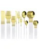 30pcs Weißgold Besteck Set 304 Edelstahl -Kabelgeschirrs Set Messer Dessert Gabel Kaffee Löffel Abendessen Silber Zuhause Küche Tabelle Tabelle Tabelle Tabelle Tabelle Tabelle Tabelle Tafel