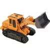 Electric/RC bil Uppgradering av fjärrstyrda grävmaskiner Bulldozers RC Cars Toys Dump Trucks Bulldozers Engineering Fordon Julpresentl2404